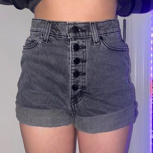 Urban Outfitters BDG high waisted black jean shorts